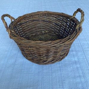 VTG Woven Basket with Two Handles